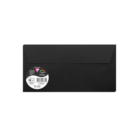 SOBRE MARCA CLAIREFONTAINE POLLEN 110X220 MM NEGRO PACK DE 5 UNIDADES