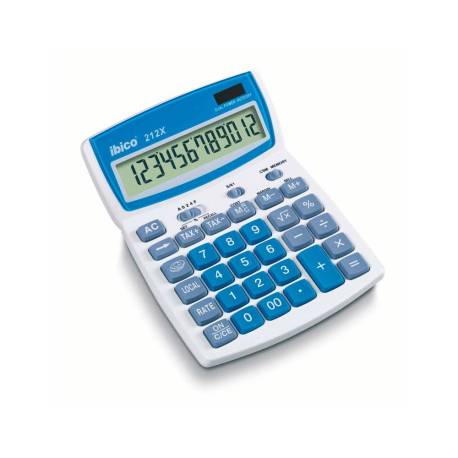 CALCULADORA MARCA IBICO 212X SOBREMESA 12 DIGITOS 190X140X32 MM