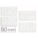 Plantilla Liderpapel rotulacion 1700 letras y numeros 50 mm