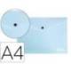 Carpeta dossier broche Liderpapel DIN A4 polipropileno 180 micras 50 hojas azul