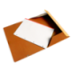 Carpeta Liderpapel gomas Folio carton forrado Pvc naranja