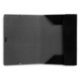 Carpetas de gomas carton forrado Paper Coat Liderpapel Folio negro