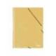 Carpetas de gomas en carton prespan Liderpapel Folio amarillo 880 g/m2
