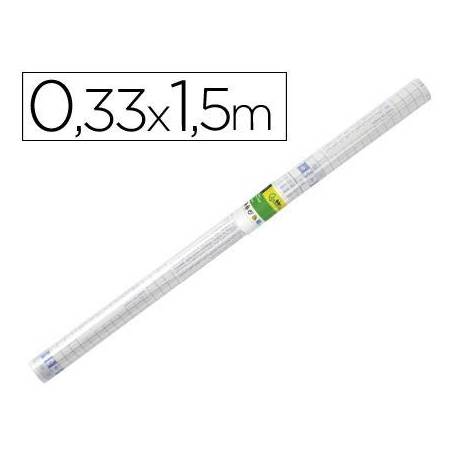 Rollo plastico forralibros Liderpapel 0.33 x 1.5 m