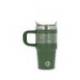 TAZA TERMICA ASA MARCA ANTARTIK PULSE ISOTERMICA TAPA HERMETICACERO INOXIDABLE PAJITA LIBRE BPA VERDE MILITAR 570 ML