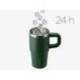 TAZA TERMICA ASA MARCA ANTARTIK PULSE ISOTERMICA TAPA HERMETICACERO INOXIDABLE PAJITA LIBRE BPA VERDE MILITAR 570 ML