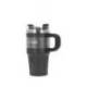 TAZA TERMICA ASA MARCA ANTARTIK PULSE ISOTERMICA TAPA HERMETICA ACERO INOXIDABLE PAJITA LIBRE BPA NEGRO 570 ML