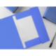 Carpetas de gomas carton simil prespan Liderpapel Folio azul