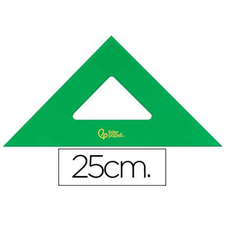 Escuadra acrilica Liderpapel 25 cm
