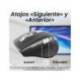 RATON MARCA TNB INFINITE ICLIK INALAMBRICO DOBLE RUEDA USB TIPO-A 3200 DPI SIETE BOTONES COLOR NEGRO