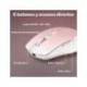 RATON MARCA TNB GRADIENT INALAMBRICO 1600 DPI USB TIPO-C SEIS BOTONES COLOR ROSA