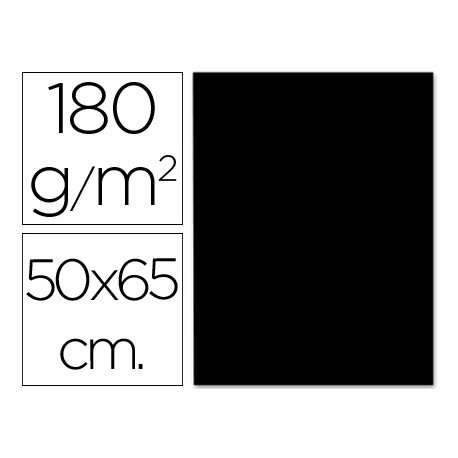 Cartulina Liderpapel 180 g/m2 color negro