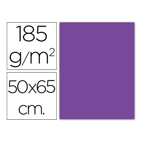 Cartulina Guarro violeta 500 x 650 mm 185 g/m2