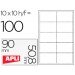 Tarjetas de visita Apli 200 g microperforadas