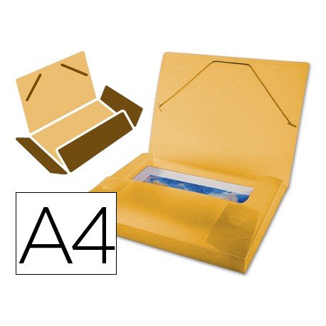 Carpeta lomo rigido gomas portadocumentos Beautone Din A4 naranja