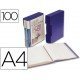 Carpeta escaparate 100 fundas Beautone azul