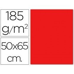 Cartulina Guarro color rojo - 50x65 cm -185 gr.