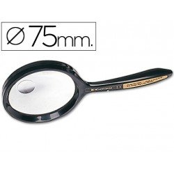 Lupa marca q-connect cristal bifocal 75 mm mango curvo