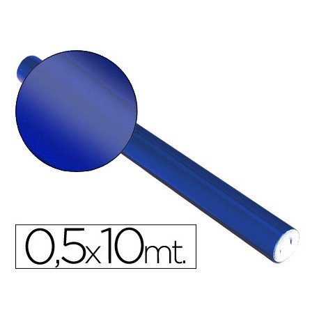 Papel metalizado Sadipal azul 65g/m2 50x10 cm