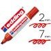 Rotulador Permanente Edding 500 Rojo Punta Biselada