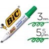 Rotulador Bic Velleda punta biselada 5,9 mm verde para pizarra blanca