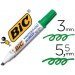 Rotulador Bic Velleda punta biselada 5,9 mm verde para pizarra blanca