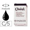 Tinta estilografica Parker color negro
