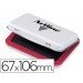 Tampon artline nº1 color rojo 67x106 mm