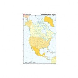 Mapa mudo America del Norte politico