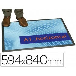 Alfombra para suelo planning Sisplamo transparente con funda personalizable 59,4x84cm