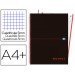 Cuaderno Oxford Ebook 4 A4+ Negro y Rojo 120 hojas Tapa Plastico Cuadricula 5 mm