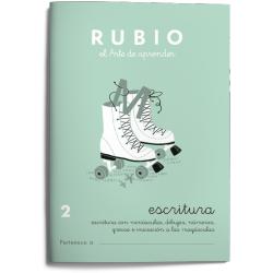 Cuaderno Rubio Escritura nº 2 Minúsculas, dibujos, números, grecas e iniciación a las mayúsculas