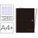 Cuaderno Oxford Ebook 1 A4+ Negro y Rojo 80 hojas Tapa Extradura Cuadricula 5 mm
